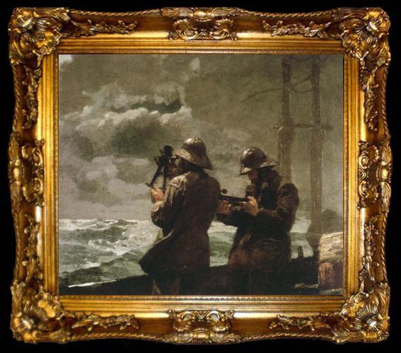 framed  Winslow Homer eight bells, ta009-2